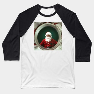 Santa's Reflection Baseball T-Shirt